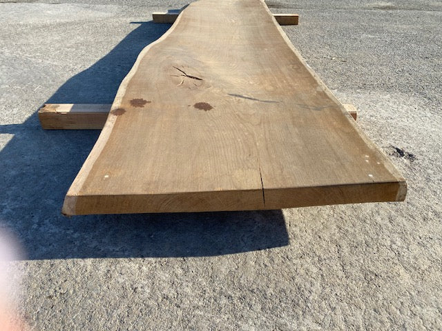 Eiken Boomstamblad – 2980 x 660 x 55 mm – Geschuurd