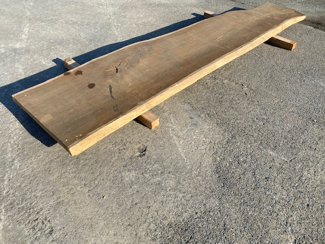 Eiken Boomstamblad – 2980 x 660 x 55 mm – Geschuurd