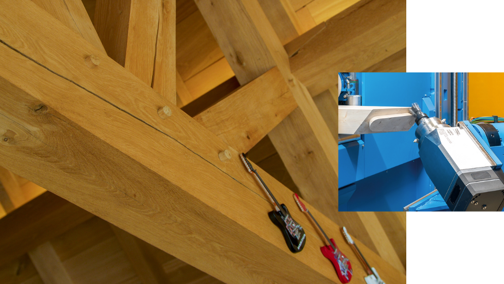 Wood connections for solid wood construction